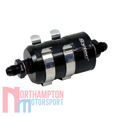 Sytec Bullet High Flow Fuel Filter (132-Micron / JIC6 Fittings)