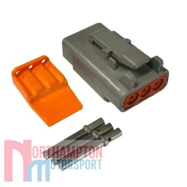 3-Pin DTM Male Plug & Pins Kit (Deutsch)